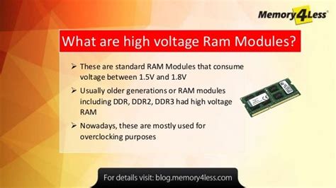Low Voltage RAM vs. Standard RAM Modules: What is .